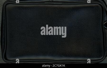 black leatherette texture useful as a background Stock Photo