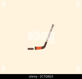 Hockey vector isolated icon illustration. Hockey icon stock illustration Stock Vector