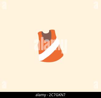 Running Shirt vector isolated icon illustration. Running Shirt icon stock illustration Stock Vector