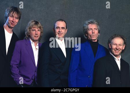 Exclusive 01 02 1997 Kiel The British Rock Band Status Quo With Members John Victor Rhino Edwards Bass Lr Rick Parfitt Guitar And Vocals Francis Rossi Guitar And Vocals Andy Bown Keyboard Guitar