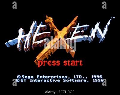 Hexen - Sega Saturn Videogame - Editorial use only Stock Photo