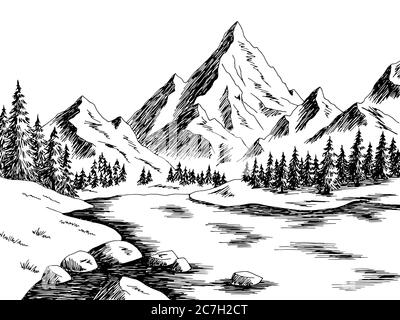 Mountain scenery drawing  Dear viewers hope you are very enjoy  satisfy  watch this video In this video how to learn Learn how to drawing Very  easy and simple drawing for 