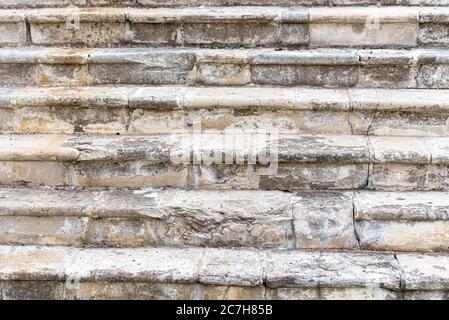 Ruins of an old stone stairs Stock Photo