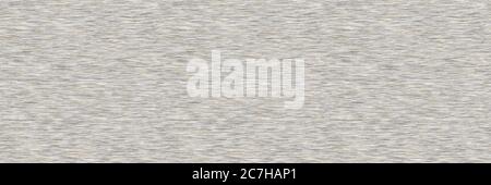 Seamless beige grey variegated marl heather texture border background. Woven with blotched striped fabric style banner. Abstract vector pattern edge Stock Vector