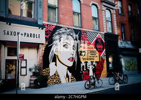 Debbie Harry Mural Stock Photo