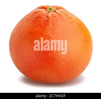 grapefruit path isolated on white Stock Photo