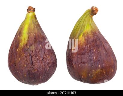 figs path isolated on white Stock Photo