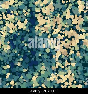Flecktarn camouflage seamless pattern background. Vector illustration. Stock Vector