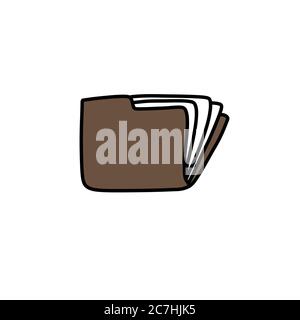 portfolio folder icon doodle illustration Stock Vector Image & Art - Alamy