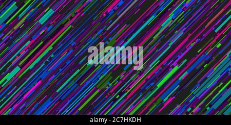 Cyber Glitch Abstract Pattern Vector Illustration Geometric Background Art Stock Vector