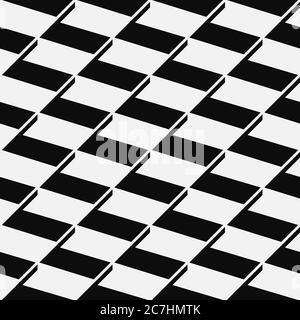 Seamless abstract isometric pattern Stock Vector