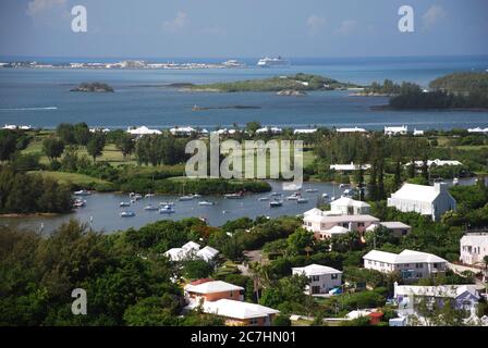 Jews Bay in Beautiful Bermuda Stock Photo