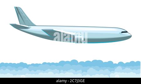 Cargo airplane. Vector. Airplane for the transport of goods. Plane. Logistic services. Isolated. Aircraft. Aviation Industry. Jet. Logistic Airline. D Stock Vector