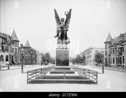 Confederate Soldiers and Sailors Monument, Baltimore, Maryland, USA, Detroit Publishing Company, 1903 Stock Photo