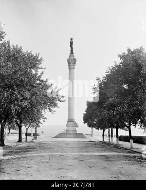 Confederate Soldiers' and Sailors' Monument, Libby Hill Park, Richmond, Virginia, USA, Detroit Publishing Company, 1908 Stock Photo