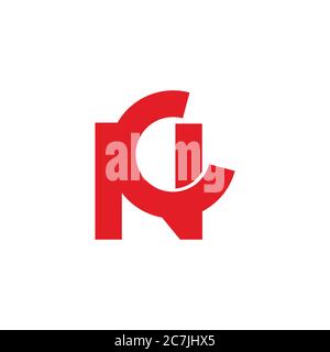 vector of letter nc simple geometric design fit for fashion logo Stock Vector