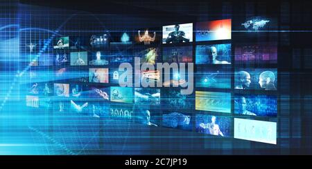 Interactive Media and Digital Entertainment as Art Stock Photo - Alamy