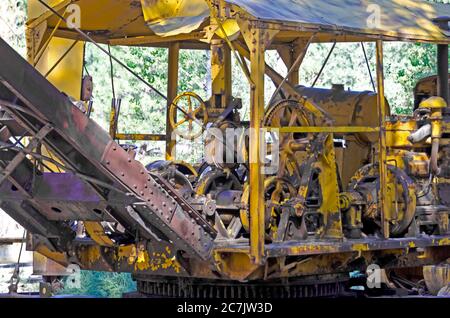 Machines used in Logging, at the Logging Museum in Collier Memorial State Park, Oregon, USA Stock Photo