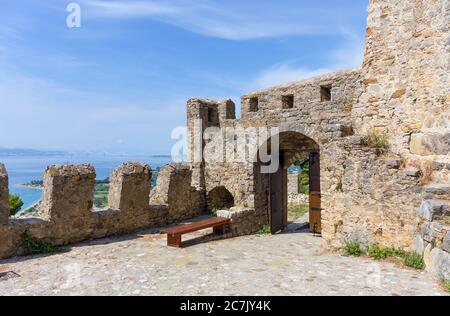 Nafpaktos Castle gate, Greece. Stock Photo