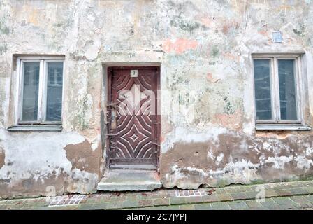 Old town, house facade, architecture, Harburg, Swabia, Bavaria, Germany Stock Photo
