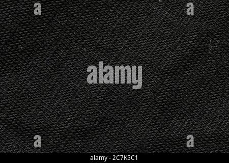 Closeup of a black fabric texture - a nice picture for backgrounds and wallpapers Stock Photo
