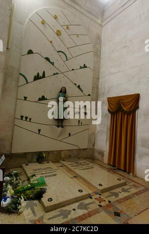 View of the tombs of the Little Shepherds (Jacinta e Francisco) of Fatima Stock Photo