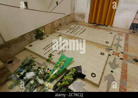 View of the tombs of the Little Shepherds (Jacinta e Francisco) of Fatima Stock Photo