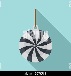 Relaxation pendulum icon. Flat illustration of relaxation pendulum vector icon for web design Stock Vector