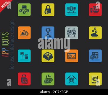 Bitcoin Mining Pool Icon Stock Vector Image & Art - Alamy