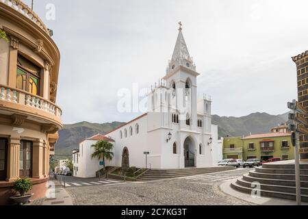 Parish Church of Nuestra Senora de la Luz in Los Silos, Tenerife, Canary Islands, Spain Stock Photo