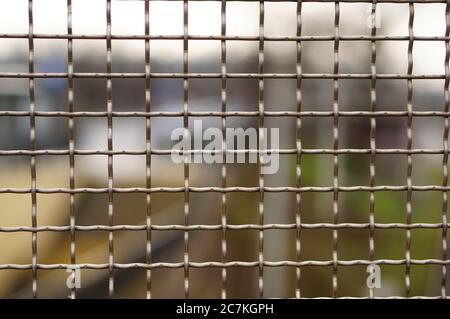 Closeup shot of a lattice with a blurred background Stock Photo