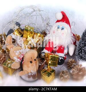 Father Christmas and Rudolph collapsed exhausted during the Christmas ...