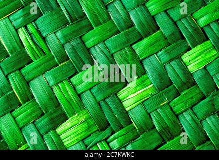 Closeup shot of a green texture with seams patterns - perfect for a cool wallpaper Stock Photo