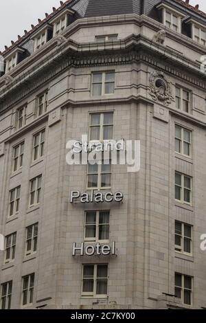 London England, UK. May 07 2020. Strand Palace Hotel Stock Photo