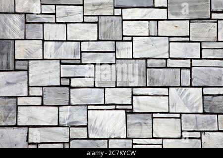 Background of new modern grey texture slate ceramic wall tiles stock photo Stock Photo