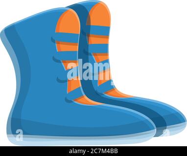 Greco-roman wrestling shoes icon. Cartoon of greco-roman wrestling shoes vector icon for web design isolated on white background Stock Vector