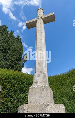 FLETCHING, EAST SUSSEX/UK - JULY 17 : View of the War Memorial in Fletching East Sussex on July 17, 2020 Stock Photo