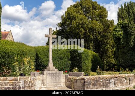 FLETCHING, EAST SUSSEX/UK - JULY 17 : View of the War Memorial in Fletching East Sussex on July 17, 2020 Stock Photo