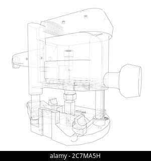 Outline milling machine Stock Photo