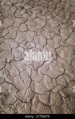 Vertical overhead shot of clay in beautiful patterns - perfect for mobile Stock Photo