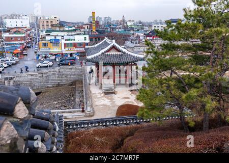 Hwaseong Fortress, Suwon, Gyeonggi Province, South Korea Stock Photo