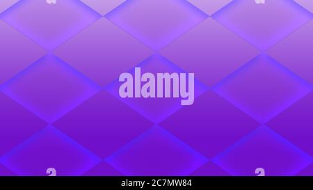 Purple neon gradient background with 3d square grid on it. Illustration Stock Photo