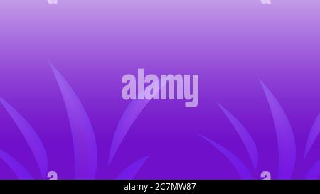 Purple neon gradient background with 3d stripes on it. Stripes looking like plants. Illustration Stock Photo