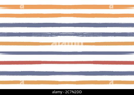 grunge texture with hand painted horizontal brush strokes,vector illustration Stock Vector
