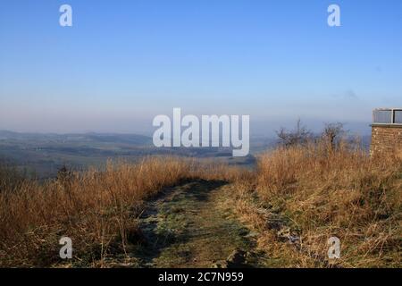 The Koeterberg in Niese, Germany on a sunny winter's day. Stock Photo