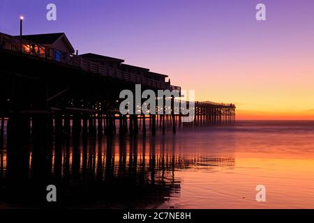 Crystal Pier, Pacific Beach, San Diego, California, USA Stock Photo