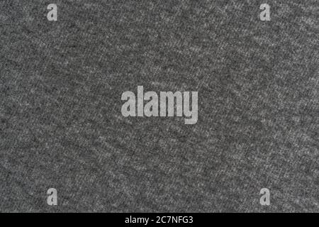Gray woolen plaid material close-up. Abstract background. Stock Photo