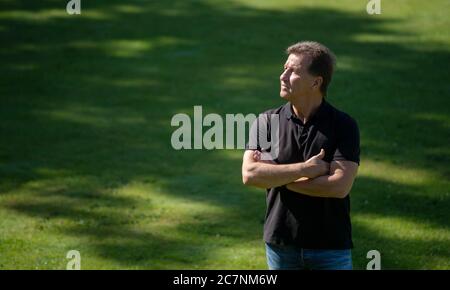 Wolfschlugen, Germany. 14th July, 2020. Fritz Walter, former German soccer player. Fritz Walter will be 60 years old on July 21. (to dpa: 'The former VfB striker Fritz Walter celebrates his 60th birthday') Credit: Marijan Murat/dpa/Alamy Live News Stock Photo