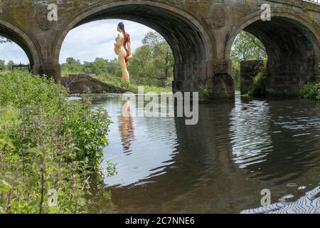 WEST BRETTON, UNITED KINGDOM - May 27, 2019: Damien Hirst sculptures at The Yorkshire Sculpture Park Stock Photo