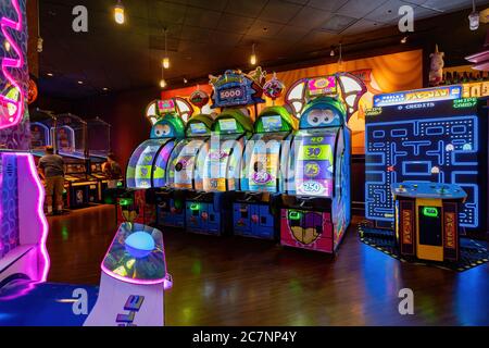 Las Vegas, JUL 17, 2020 - Arcade game cetner of New York New York Casino Stock Photo